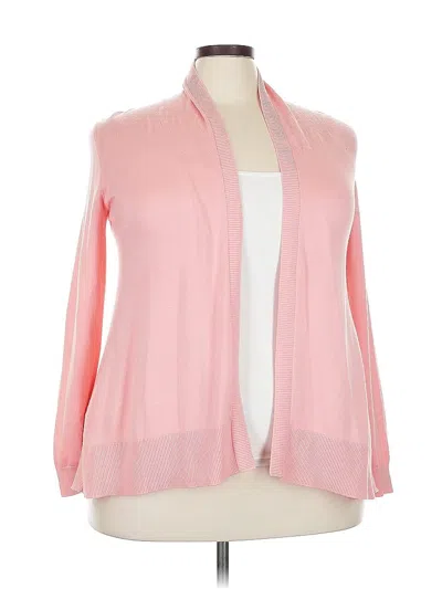 Pre-owned Repeat Easy Knit Cardigan Sweater In Pink
