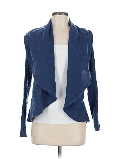 Pre-owned Repeat Easy Knit Cashmere Cardigan Sweater In Blue