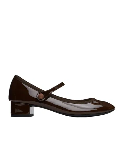 Repetto 30mm Babies Rose Pumps In Brown