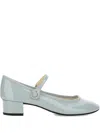 Repetto 30mm Rose Patent Pumps In Green