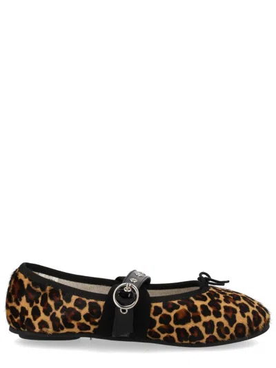Repetto Animalier Calfskin Flats In Animal Print