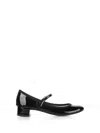 Repetto Ballerina In Shiny Leather With Strap