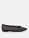 Repetto Black Lilouh Almond-toe Ballerina Flats In Schwarz