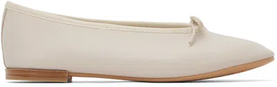 Repetto Beige Lilouh Almond-toe Ballerina Flats In Neutral