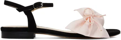 Repetto Black & Pink Janice Sandals In 914 Icone/noir