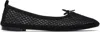 Repetto Black Garence Transparent Rubber Sole Ballerina Flats In 410 Noir