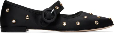 Repetto Black Georgia Mary Jane Square-toe Ballerina Flats