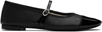 Repetto Black Georgiana Mary Jane Ballerina Flats In 410 Noir