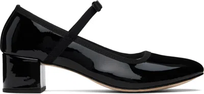 Repetto Black Guillemette Mary Jane Heels