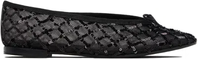 REPETTO BLACK LILOUH ALMOND-TOE BALLERINA FLATS