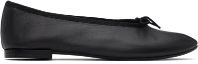 Repetto Black Lilouh Almond-toe Ballerina Flats In 410 Noir