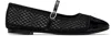 Repetto Mesh Ballet Flats In 410 Noir