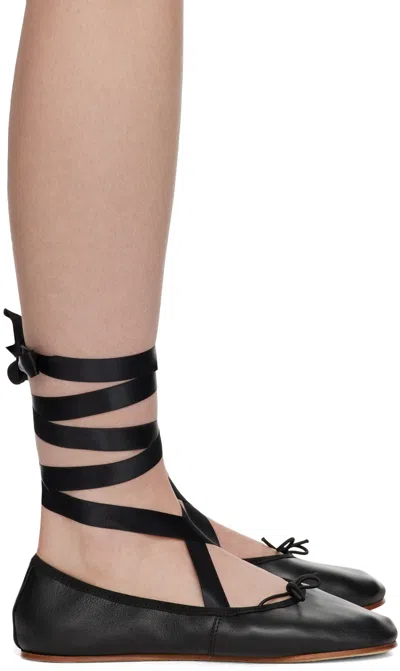 Repetto Black Sophia Ballerina Flats In 410 Noir
