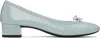Repetto Blue Camille Rubber Sole Heels In 1376 Artemise