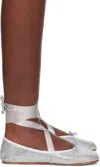 Repetto Silver Sophia Ballerina Flats In Brown