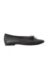Repetto Lilouh Leather Ballerina Shoes In Black