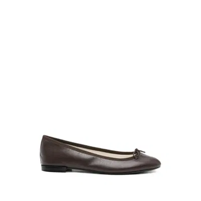 Repetto Bow-detail Ballet Flats In Brown