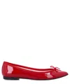 Repetto Junon Pointy Toe Ballerinas In Red