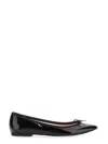 Repetto Brigitte Pointy Toe Ballet Flats In Black