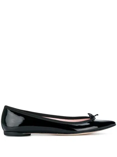 Repetto Brigitte Pointy Toe Ballet Flats Shoes In Black