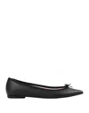 Repetto Brigitte Woman Ballet Flats Black Size 8.5 Calfskin