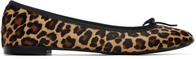 Repetto Brown Cendrillon Rubber-sole Ballerina Flats In Animal Print