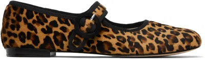 Repetto Brown Georgia Mary Jane Square-toe Ballerina Flats