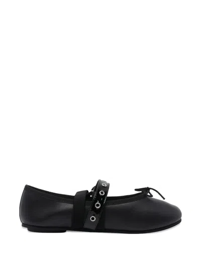Repetto Buckled Ballet Flats In Black
