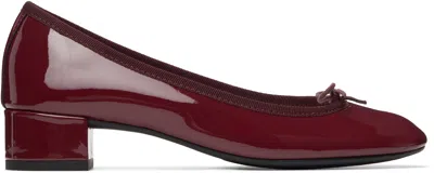 Repetto Burgundy Camille Rubber-sole Heels