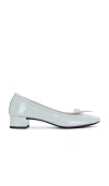 Repetto Blue Camille Rubber Sole Heels In Artemise