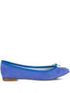 Repetto Cendrillon Suede Ballet Flats In Blue