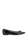 Repetto Brigitte Pointy Toe Ballet Flats In Black