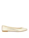 Repetto 10mm Cendrillon Leather Ballerina Flats In Gold