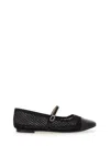 Repetto Mesh Ballet Flats In Black