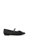 Repetto Mesh Ballet Flats In Black