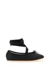 Repetto Sophia Ballet Flats With Satin Ribbons In Black