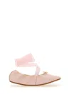 Repetto Sophia Leather Ballerina Shoes In Pink