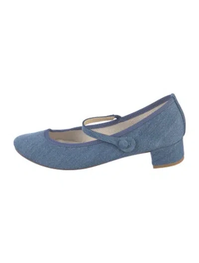 Pre-owned Repetto Denim Pumps In Blue