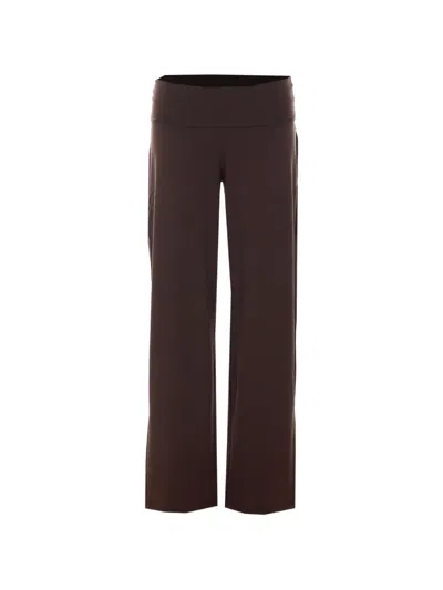 Repetto Elasticated Logo-print Trousers In Brown