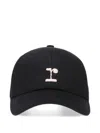 Repetto Embroidered-logo Ribbon Cap In Black