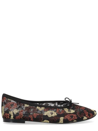 Repetto Embroidered Mesh Ballet Flat In Multi