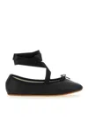 Repetto Sophia Ballet Flats With Satin Ribbons Shoes In Black
