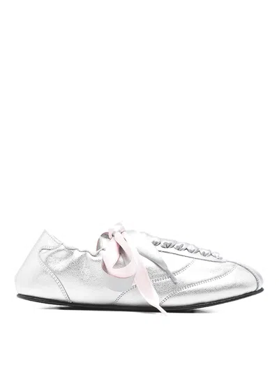 Repetto Flats In Silver