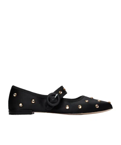 Repetto Black Georgia Mary Jane Square-toe Ballerina Flats