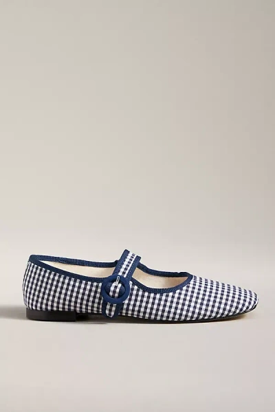 Repetto Georgia Mary Jane Flats In Blue