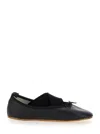Repetto 'gianna' Black Ballet Flats With Elastic Bands In Black