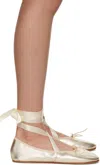 Repetto Gold Sophia Ballerina Flats