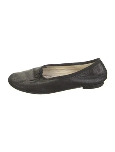 Pre-owned Repetto Leather Ballet Flats In Black
