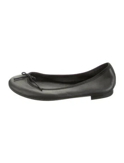Pre-owned Repetto Leather Ballet Flats In Black/green