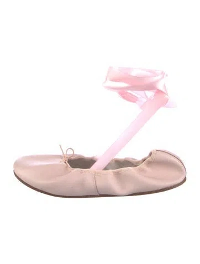Pre-owned Repetto Leather Ballet Flats In Pink